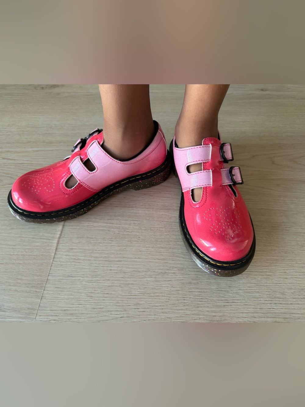 Dr. Martens Pink Gradient
Glitter Mary Jane Shoes Big
Kids Size 1 - Picture 7 of 8